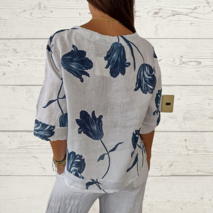 Sara | Blouse met V-hals