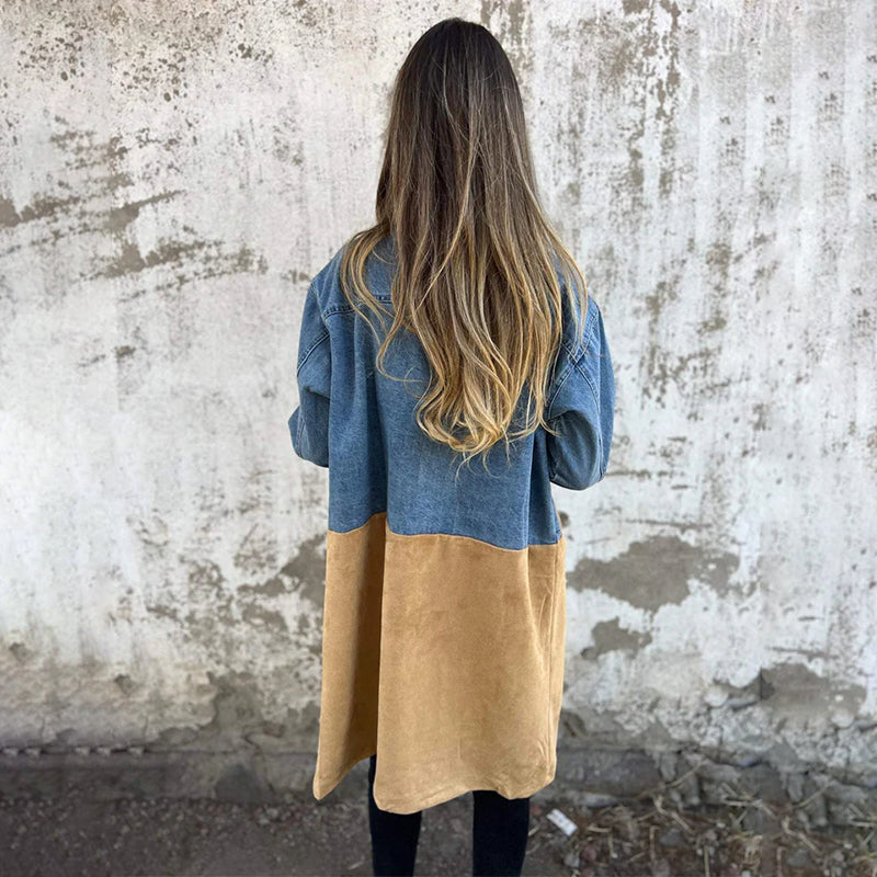 Ella - Denim trenchcoat voor dames